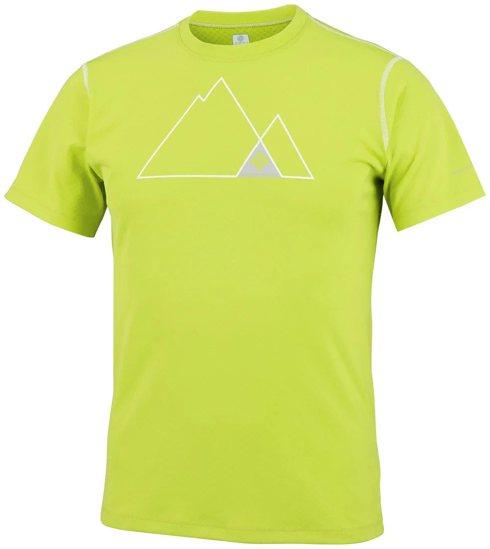 Columbia Men Green Omni-Freeze Zero Rules Graphic Tshirt
