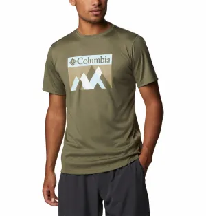 Columbia Men Green Omni-Freeze Zero Rules Graphic Tshirt