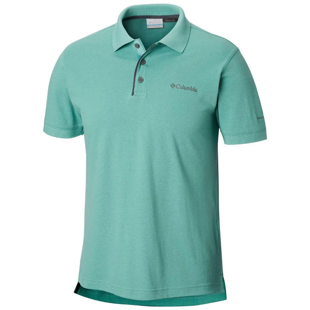 Columbia Men Green Omni-Wick Cascade Range Polo Tshirt