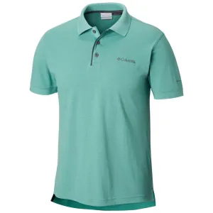 Columbia Men Green Omni-Wick Cascade Range Polo Tshirt