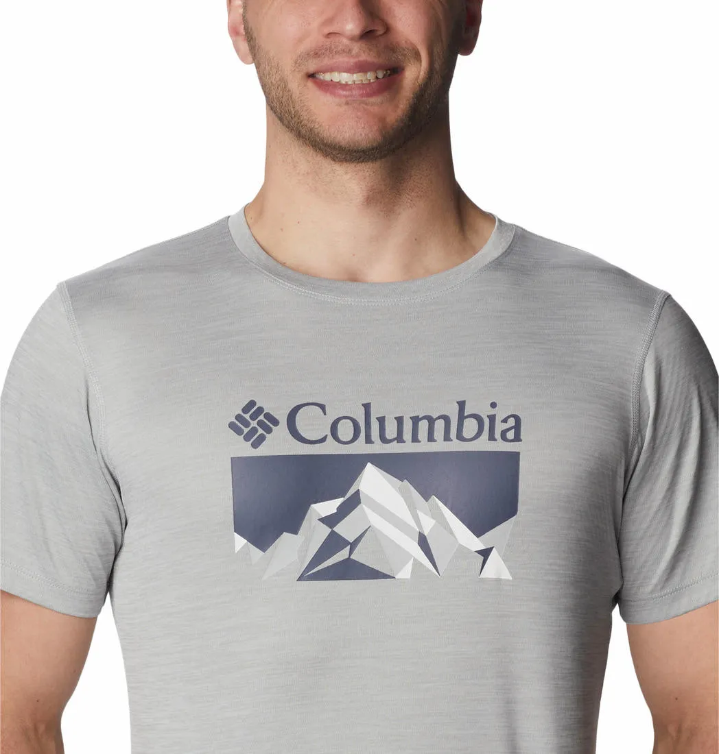 Columbia Men Grey Omni-Freeze Zero Rules Graphic Tshirt