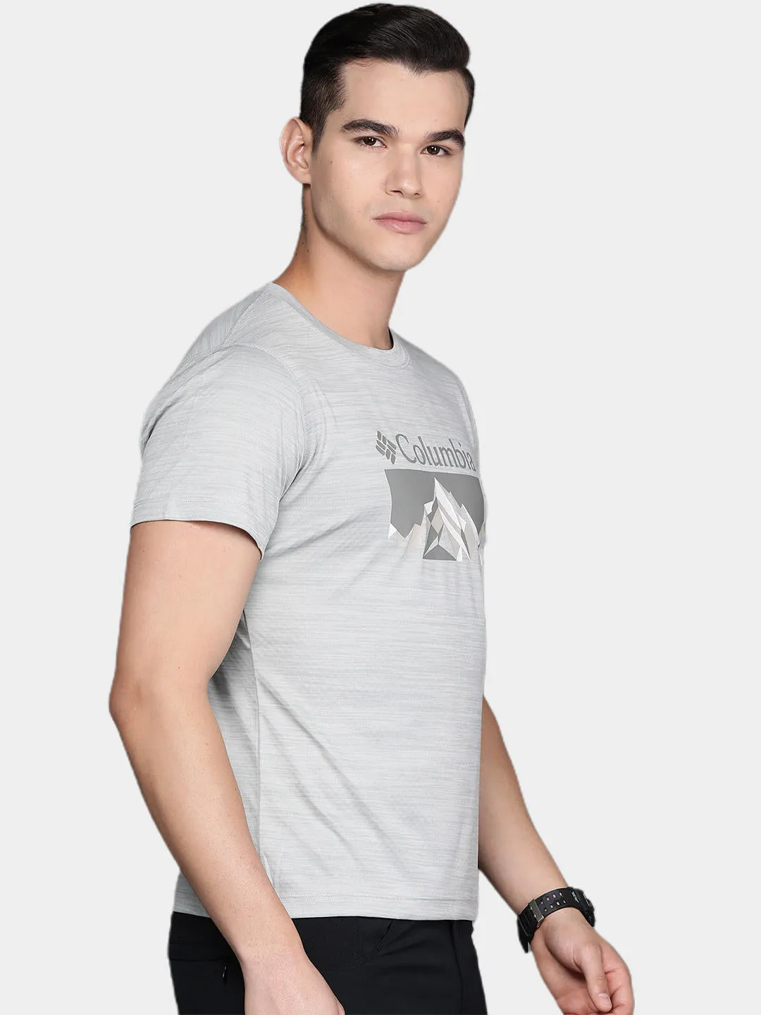 Columbia Men Grey Omni-Freeze Zero Rules Graphic Tshirt
