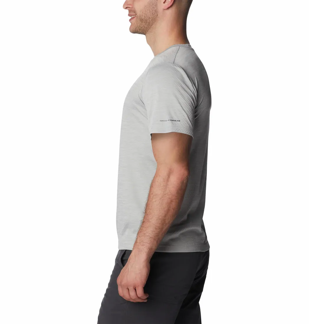 Columbia Men Grey Omni-Freeze Zero Rules Graphic Tshirt