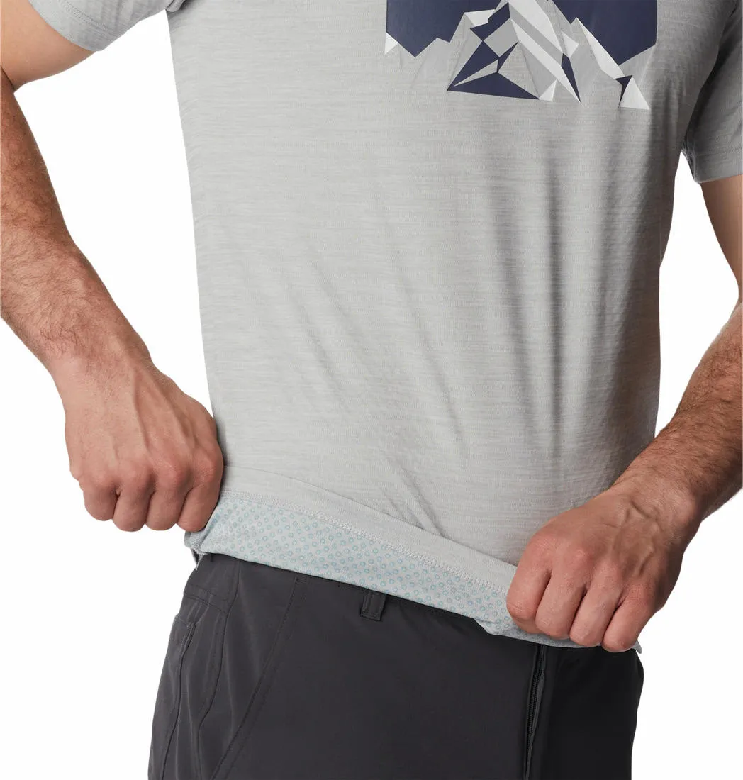 Columbia Men Grey Omni-Freeze Zero Rules Graphic Tshirt