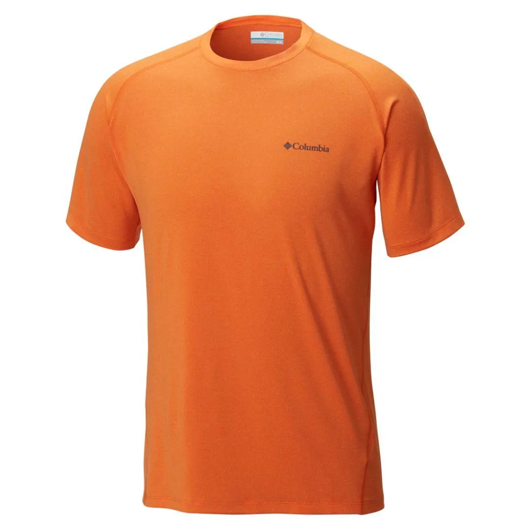 Columbia Men Orange Omni-Wick Tuk Mountain Tshirt