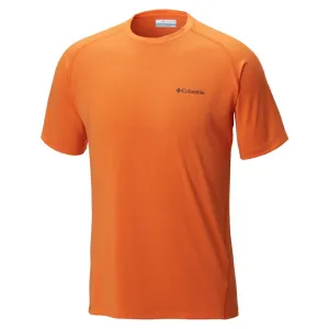 Columbia Men Orange Omni-Wick Tuk Mountain Tshirt