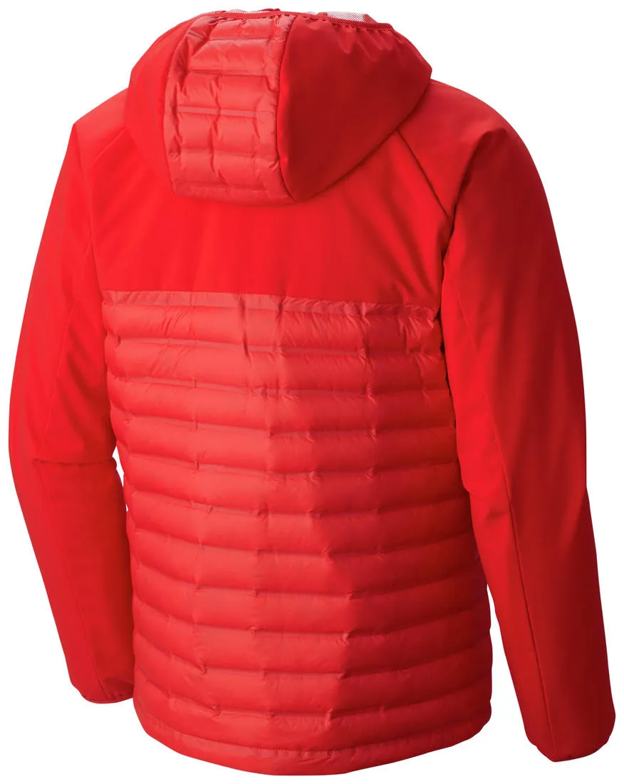 Columbia Men Red Omni-Heat Reflective Dutch Hollow Hybrid Down Jacket