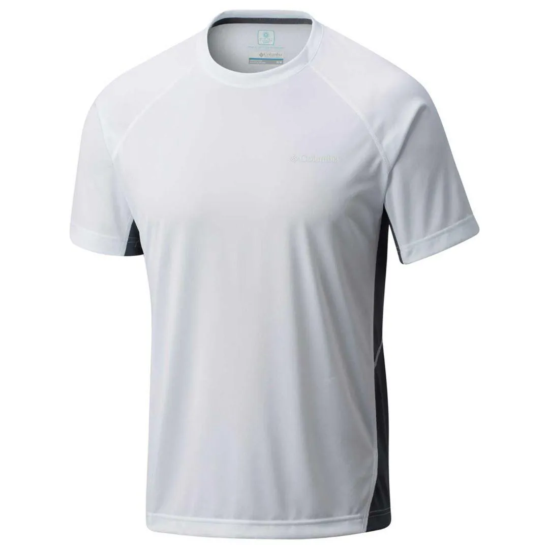 Columbia Men White Omni-Freeze Chiller Tshirt