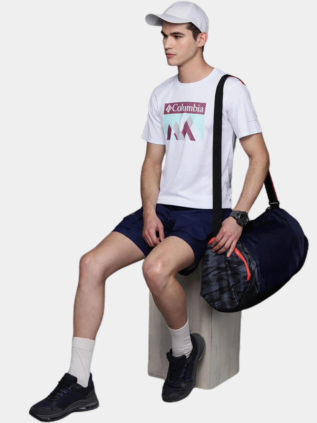 Columbia Men White Omni-Freeze Zero Rules Graphic Tshirt