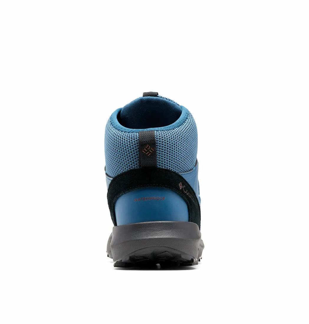 Columbia Mens Blue Trailstorm Mid Waterproof Shoes
