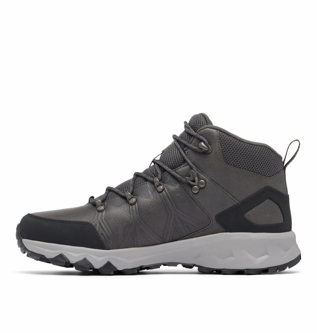 Columbia Mens Grey PEAKFREAK II MID OUTDRY LEATHER