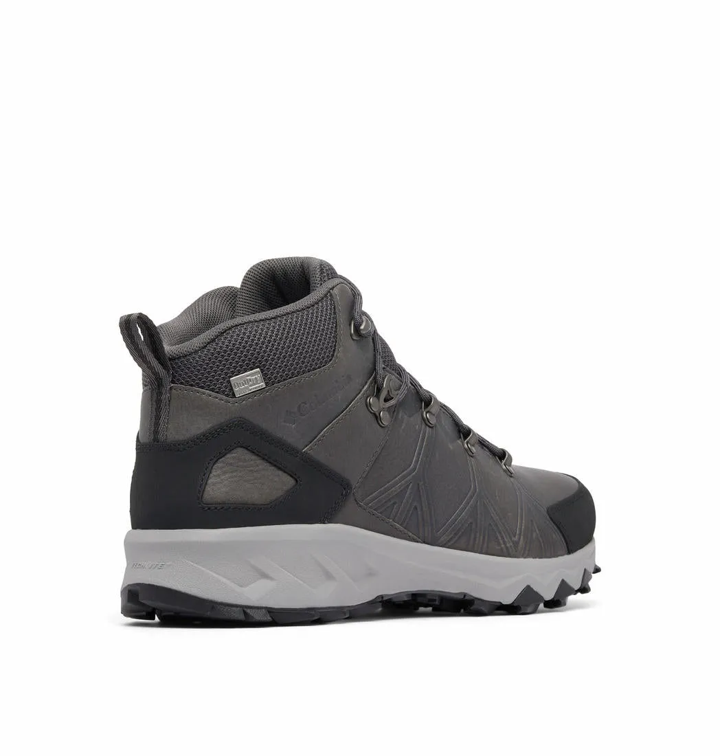 Columbia Mens Grey PEAKFREAK II MID OUTDRY LEATHER