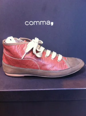 Comma, women's shoes, casual shoes, sneaker shoes, genuine leather brown