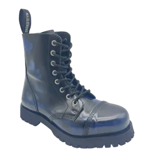 Darksteyn Boots Shoes 8 Eye Ranger Premium Boots Blue Blue