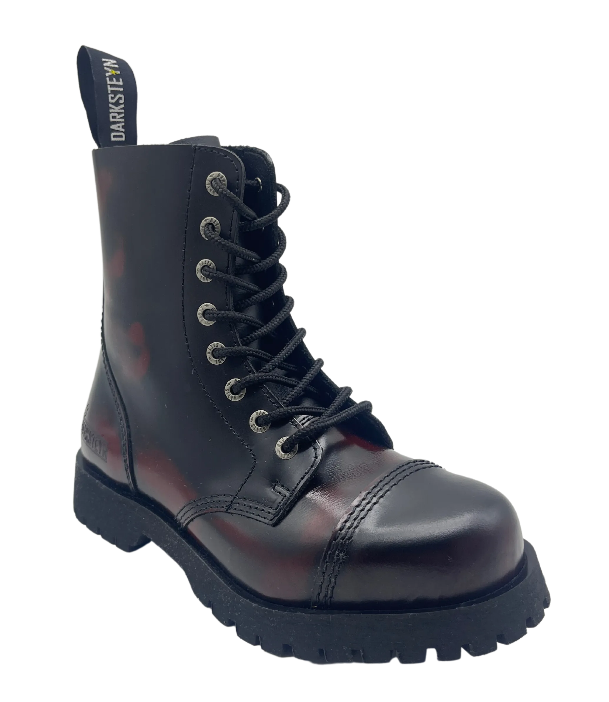 Darksteyn Boots Shoes 8 Eye Ranger Premium Boots Red Burgundy