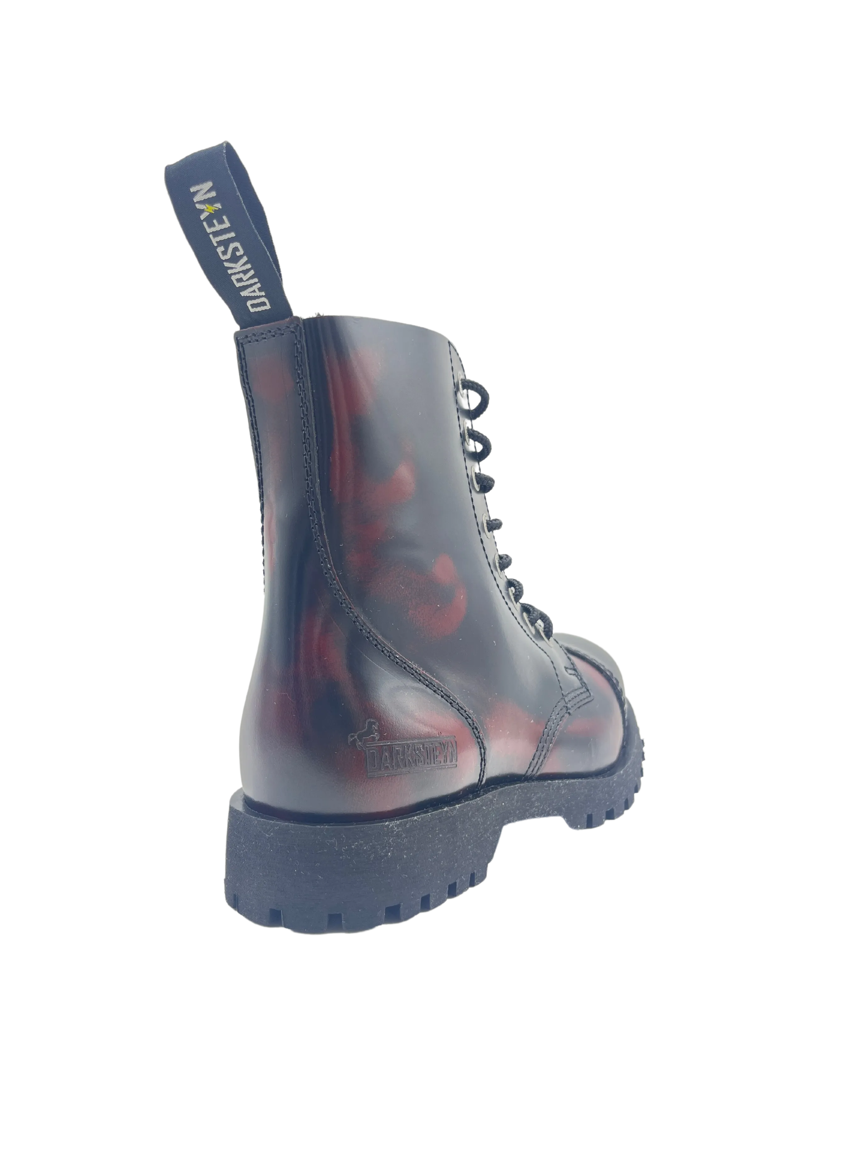 Darksteyn Boots Shoes 8 Eye Ranger Premium Boots Red Burgundy