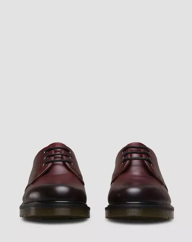 Dr. Martens 3-Loch Unisex Halbschuhe 1461 ANTIQUE TEMPERLEY Echtleder Cherry Red 21153600
