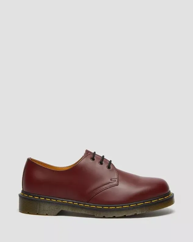 Dr.Martens 3-Loch Unisex Halbschuhe 1461 Cherry Red Glattleder Smooth Echtleder