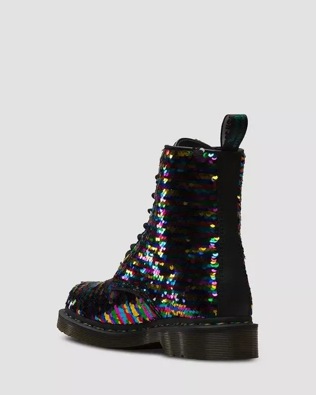 Dr.Martens 8-Loch Unisex Stiefel 1460 PASCAL SEQUIN Rainbow Pride Limited Edition 24594980