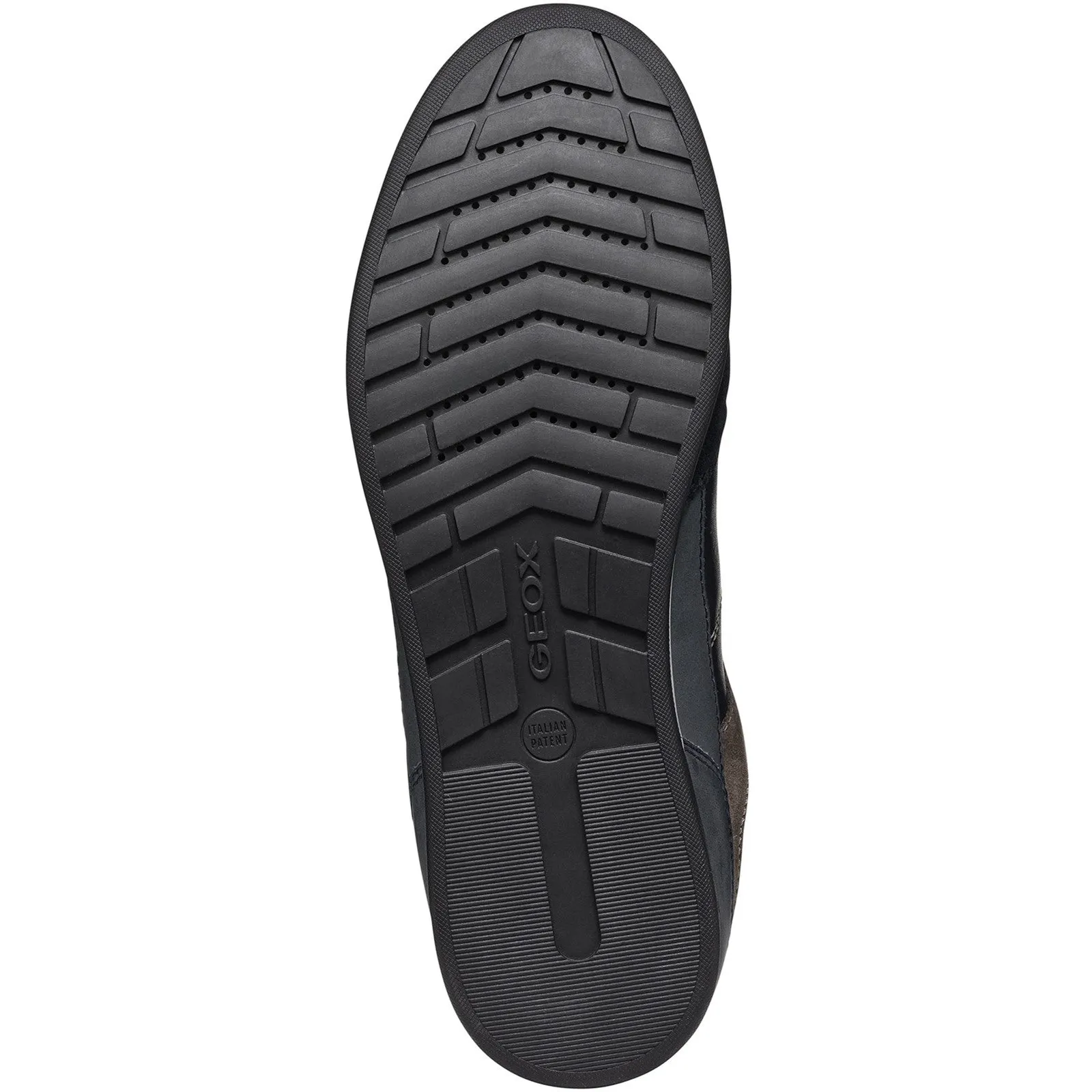 Geox U Renan B Mens Leather Lace up Trainer