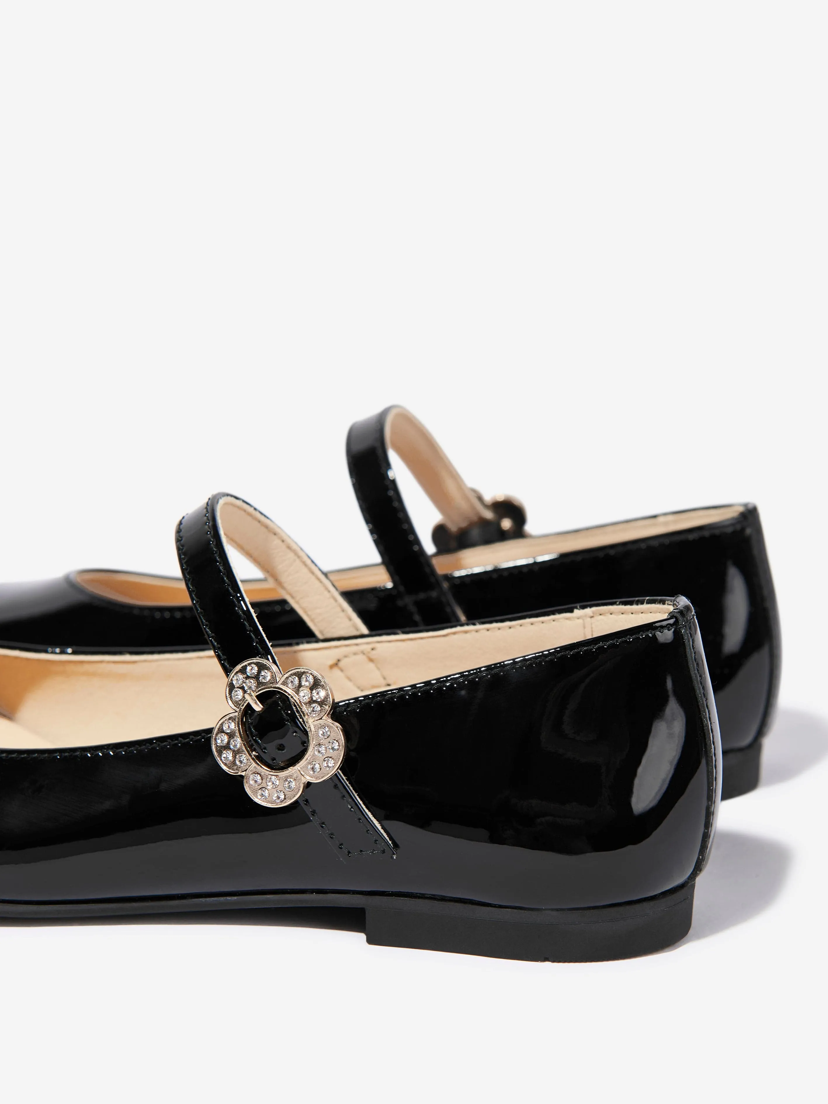 Girls Patent Leather Mary Jane Shoes in Black