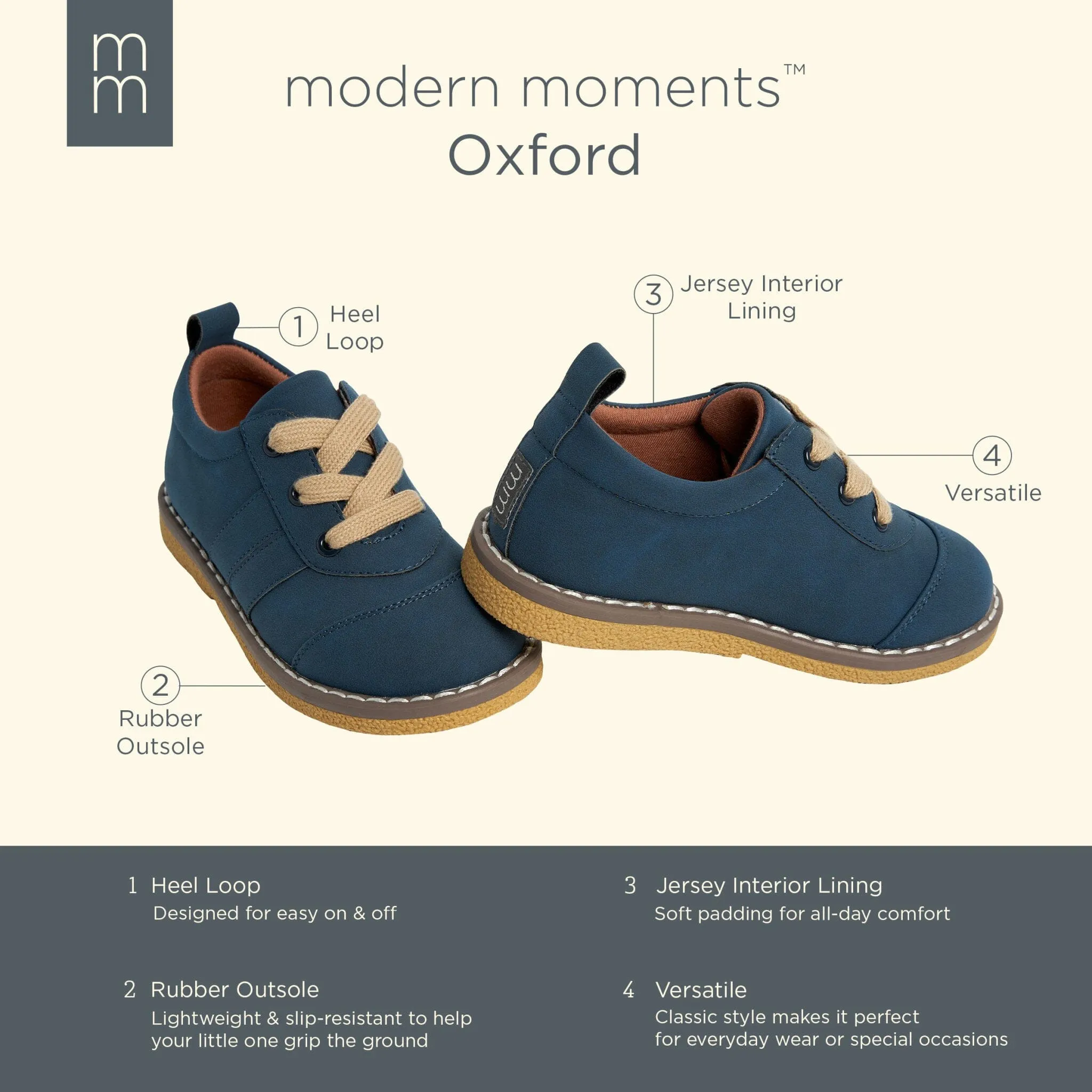 Infant & Toddler Boys Navy Oxfords Gerber Childrenswea