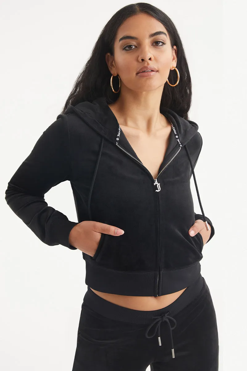Leo Big Bling Velour Hoodie Juicy Couture