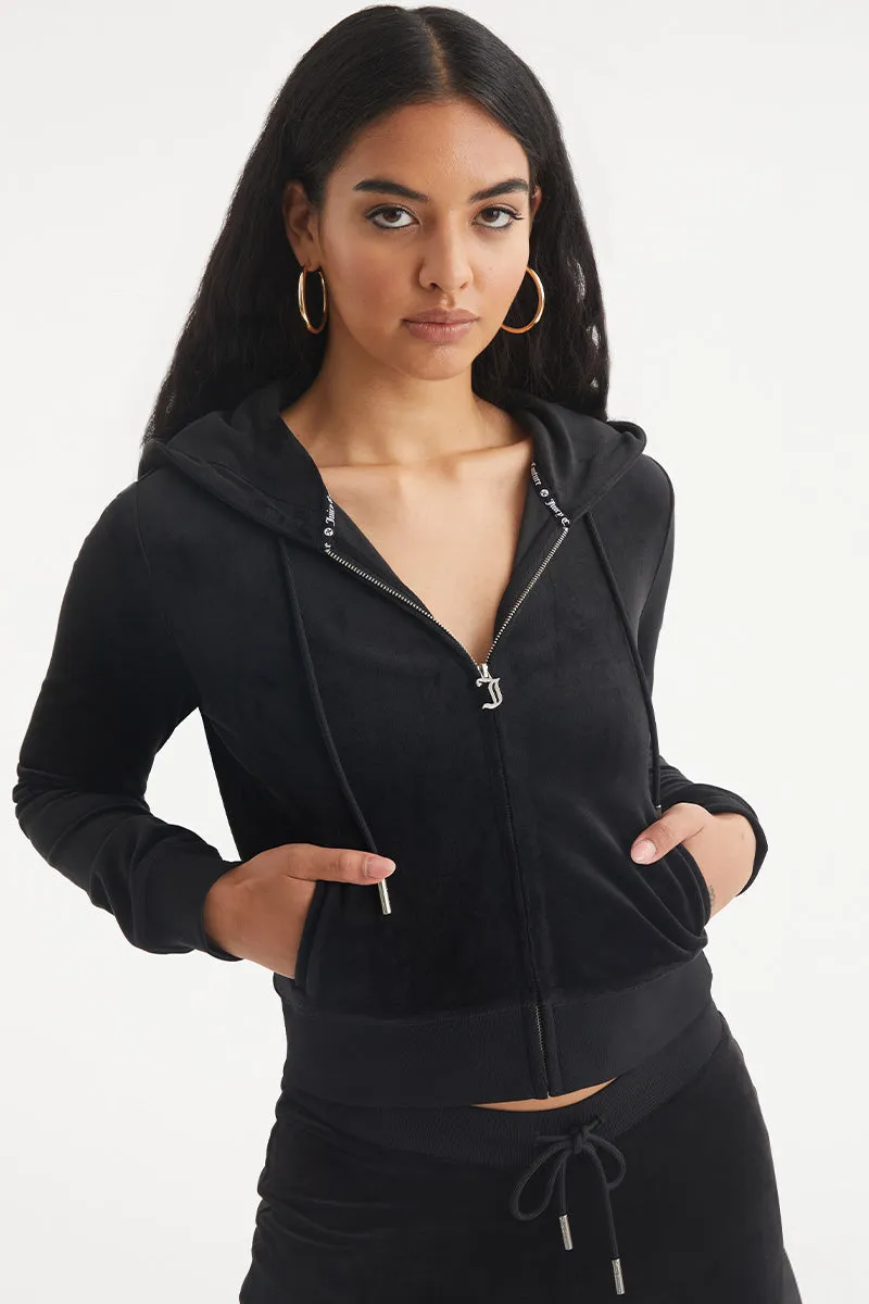 Leo Big Bling Velour Hoodie Juicy Couture