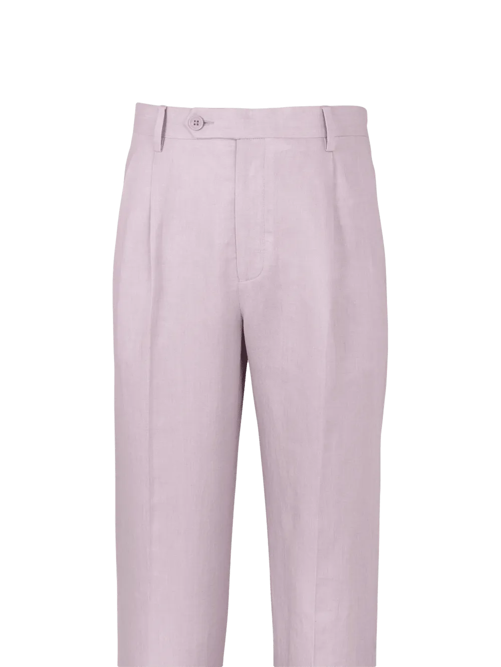 Linen Chambray Twill Pants - Black