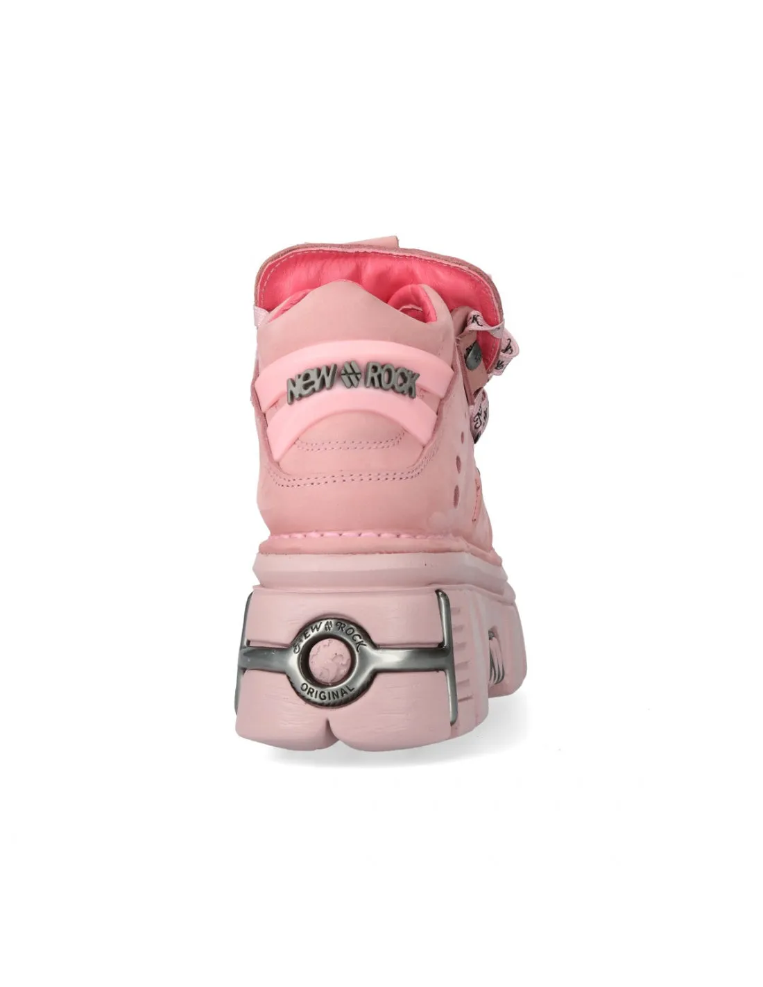 <tc>New Rock Plateau Ankle Boots Metallic M-106-C158 Pink Rosa</tc>