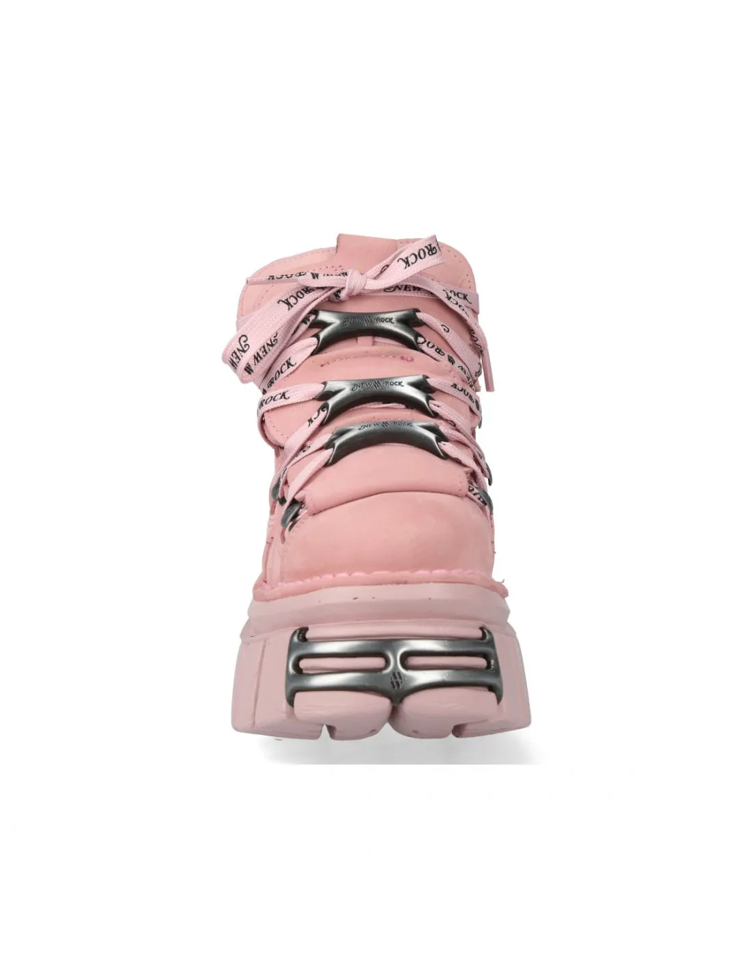 <tc>New Rock Plateau Ankle Boots Metallic M-106-C158 Pink Rosa</tc>