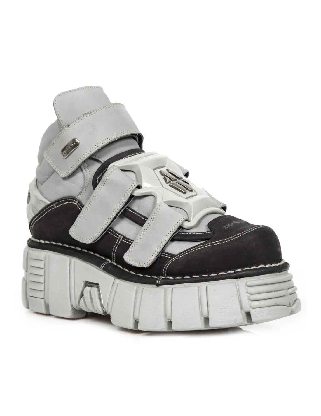 <tc>New Rock Plateau Ankle Boots Metallic M-285-C23</tc>