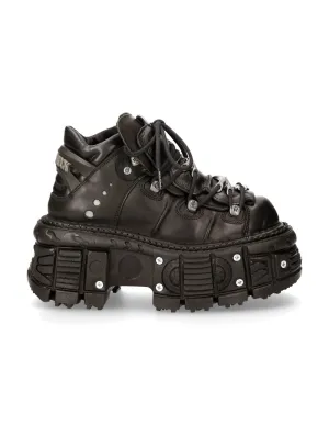 <tc>New Rock Plateau Ankle Boots Metallic M-TANK106-C2 with Tanksole Black</tc>