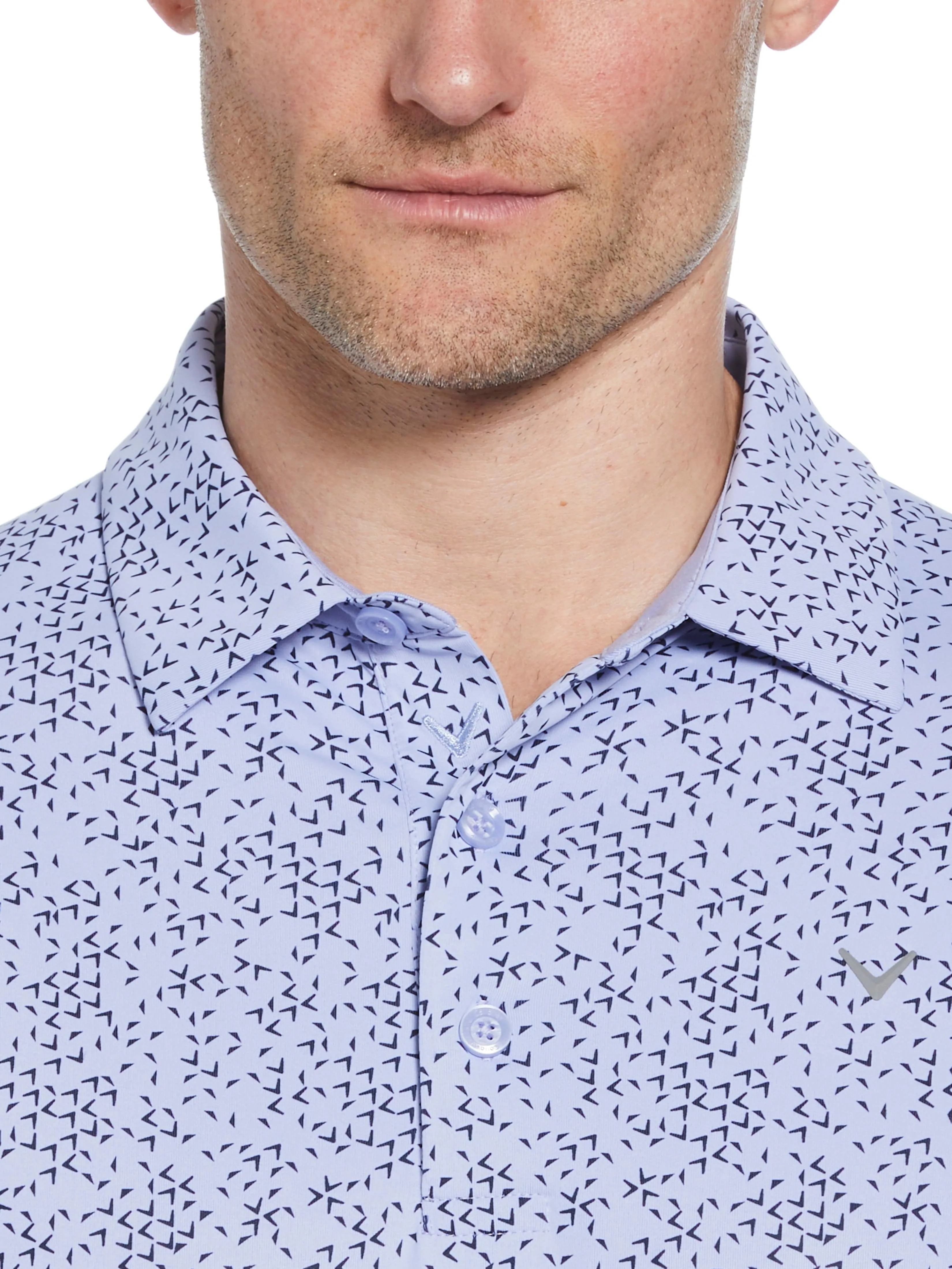 Mens Chevron Print Golf Polo Callaway Apparel