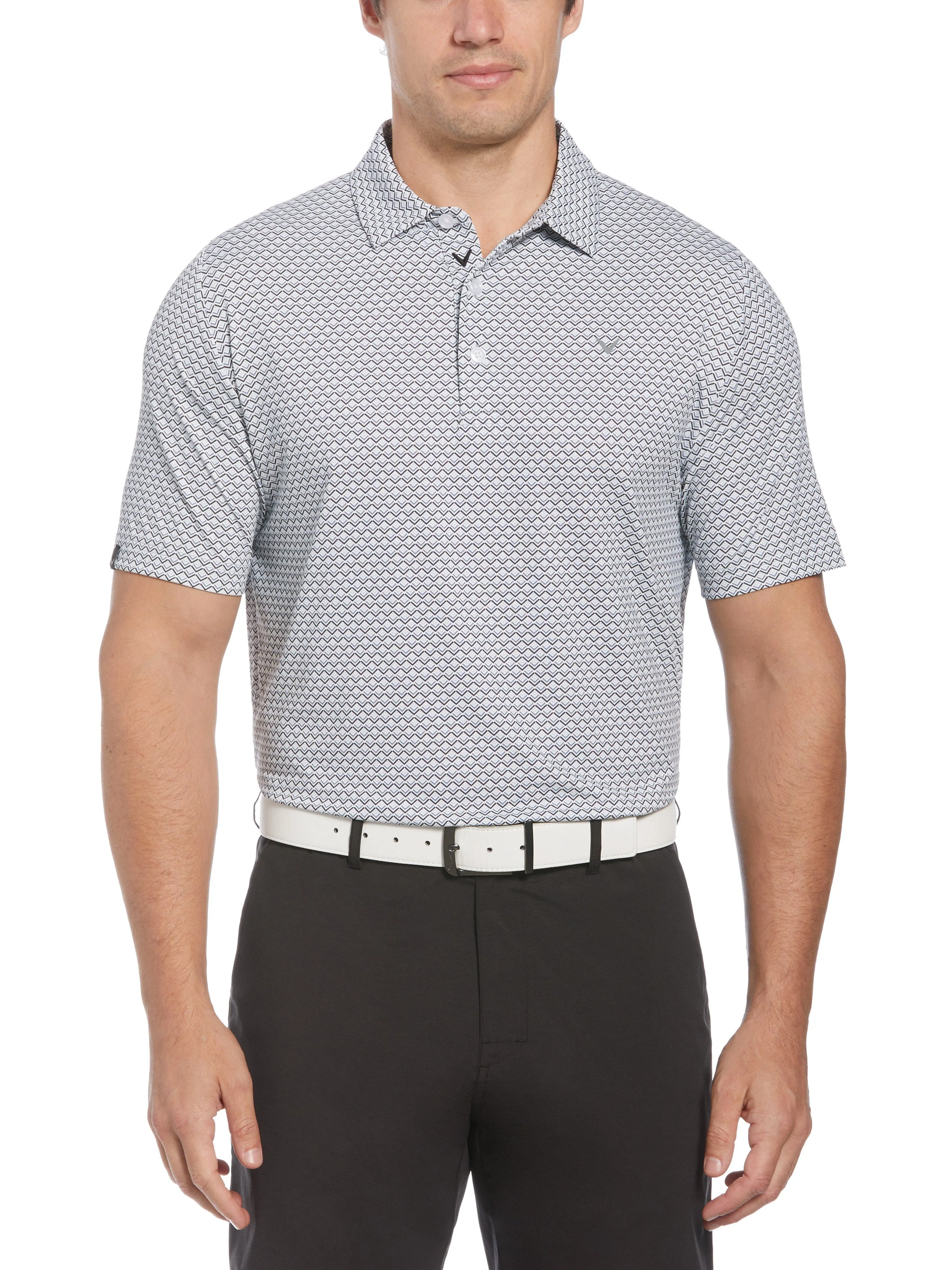 Mens Chevron Printed Polo Callaway Apparel