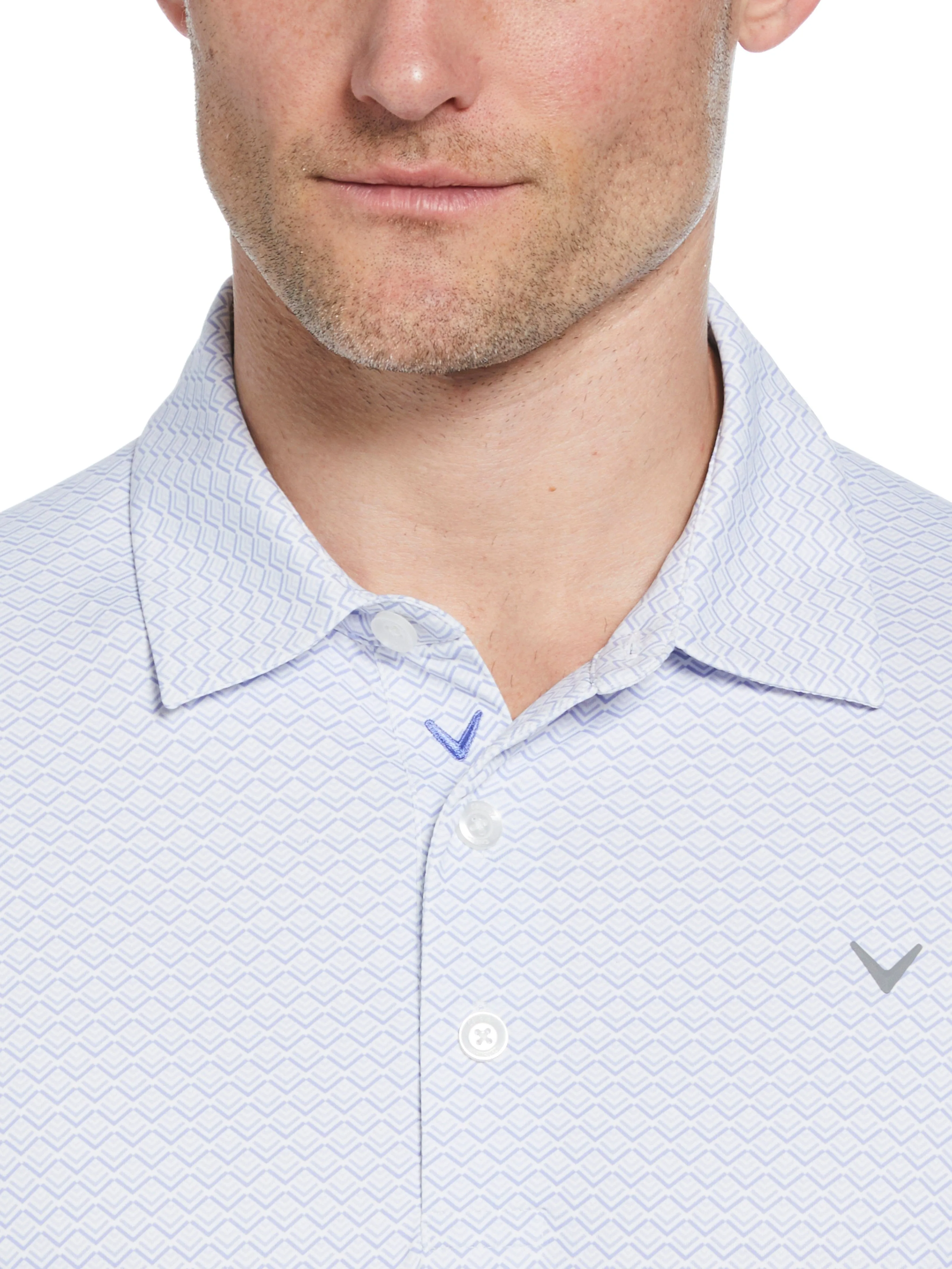 Mens Chevron Printed Polo Callaway Apparel