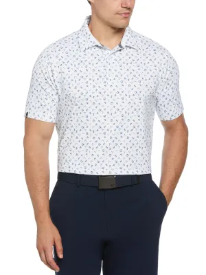Mens Drive Print Golf Polo Callaway Apparel