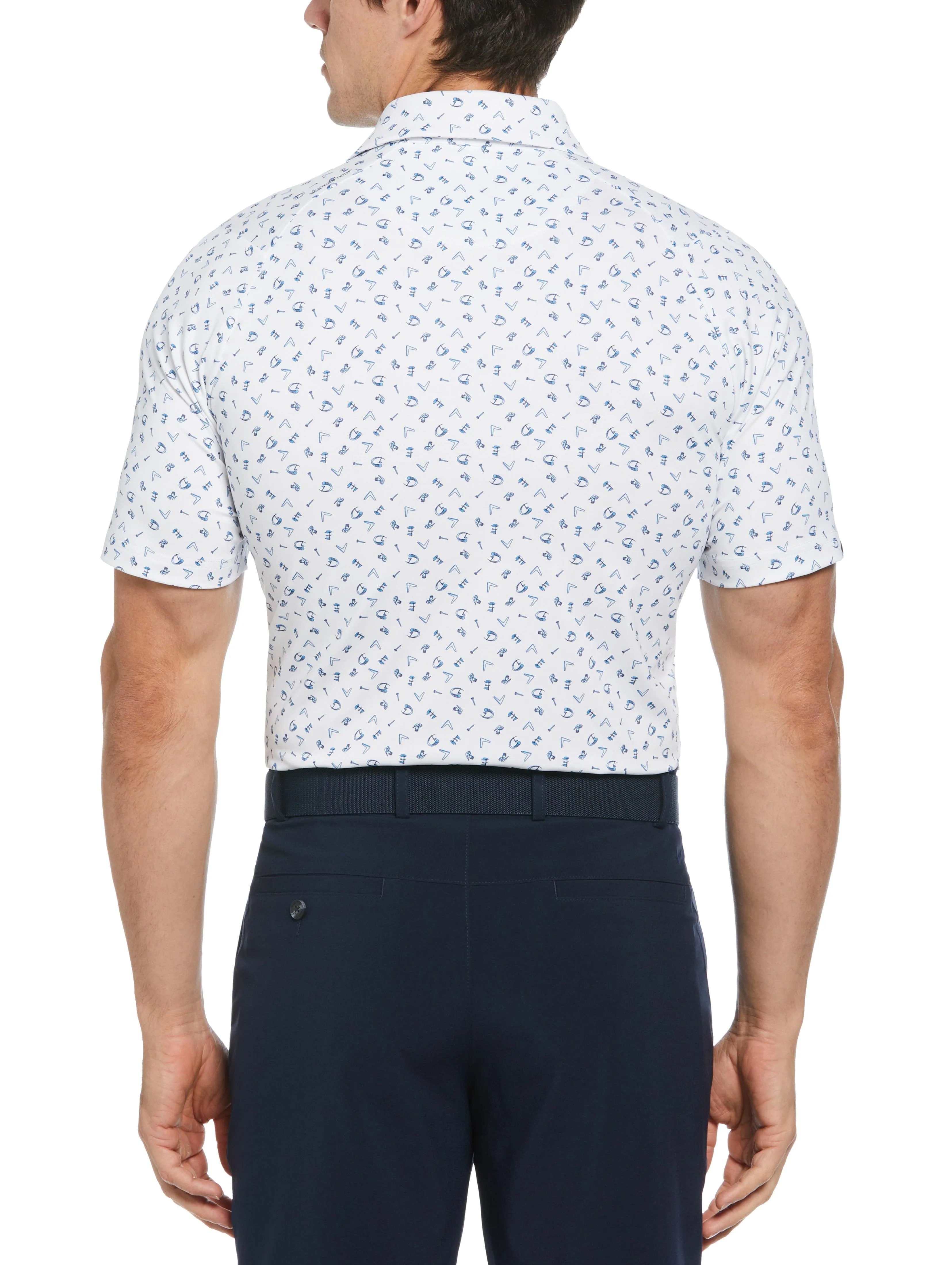 Mens Drive Print Golf Polo Callaway Apparel