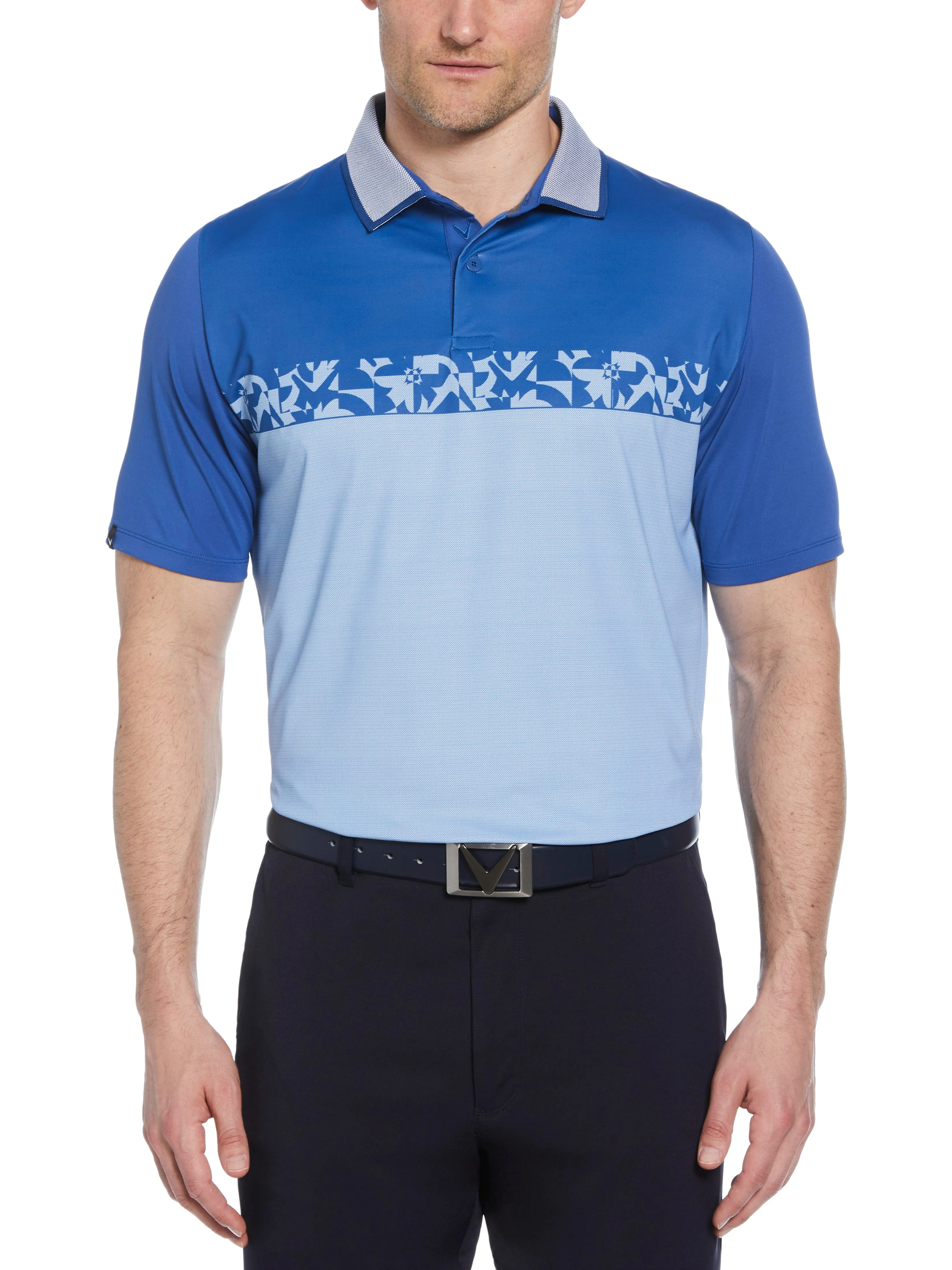 Mens Oxford Floral Block Print Callaway Apparel