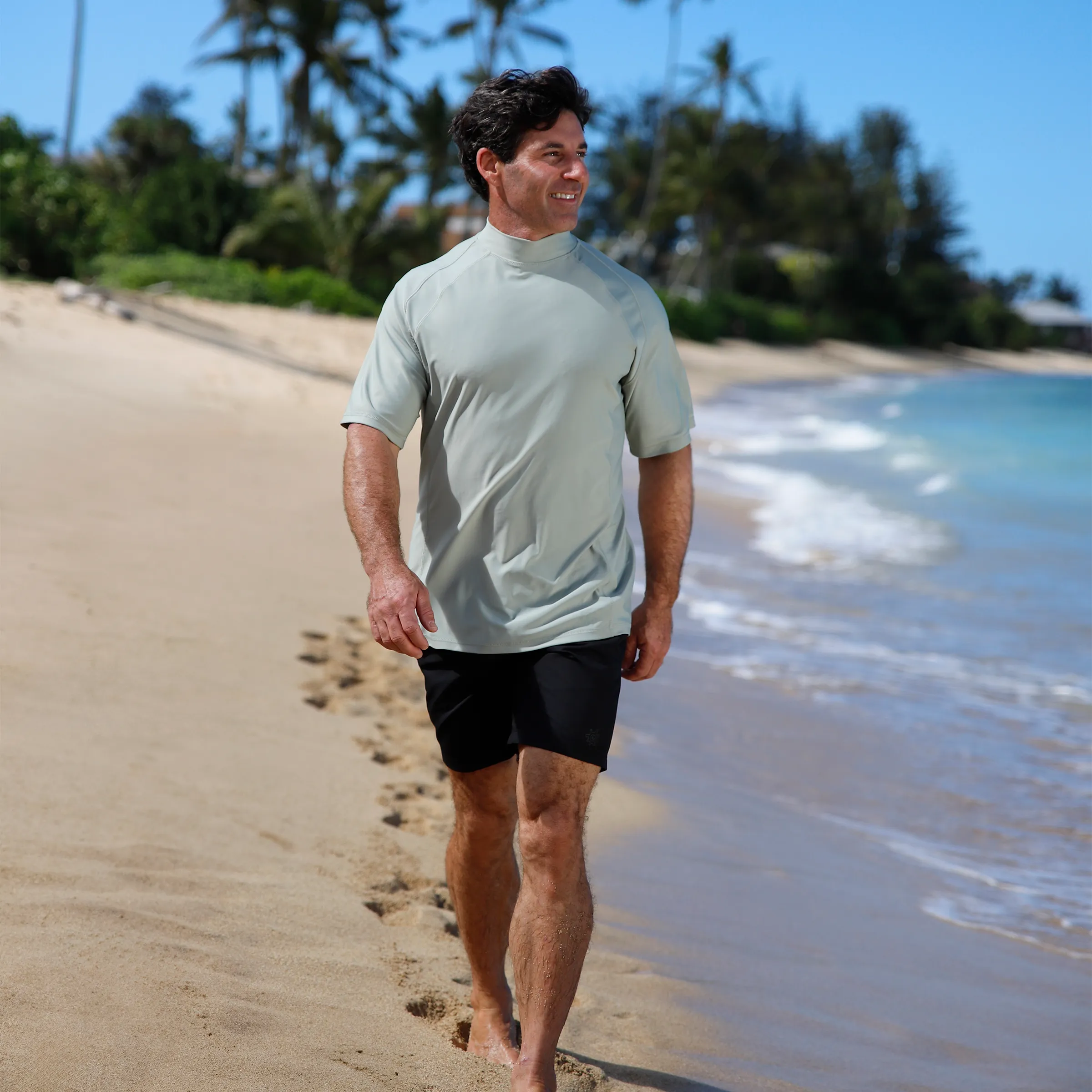 Men's Short Sleeve Active Sun & Swim Shirt