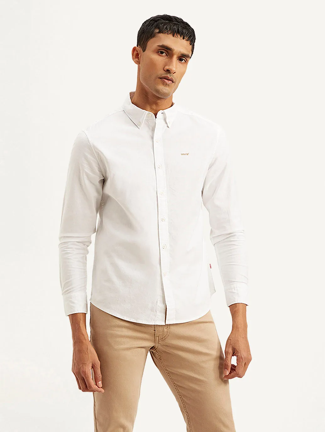 Men's Solid Slim Fit Oxford Shirt LEVI'S