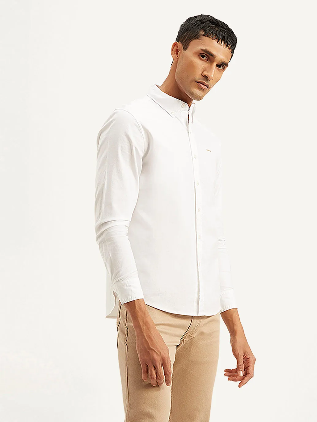 Men's Solid Slim Fit Oxford Shirt LEVI'S