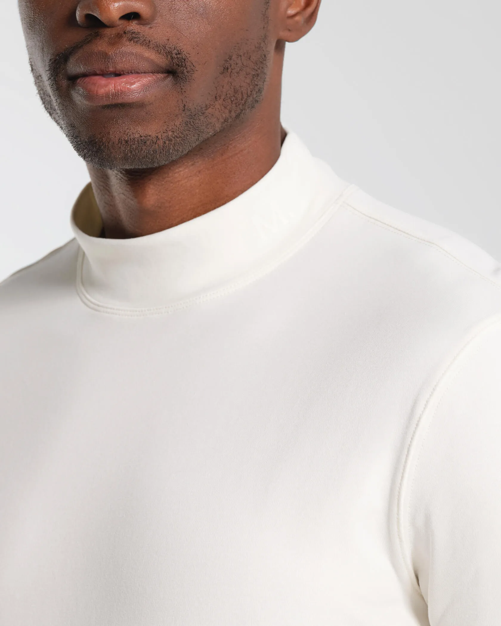 Micro Mock Neck SS Crew Municipal