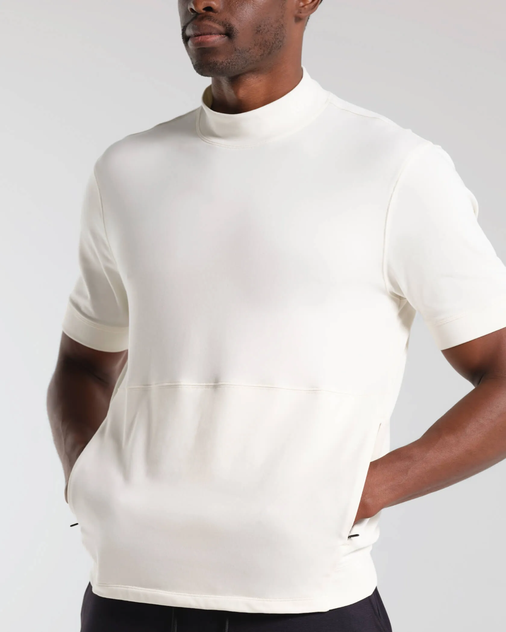 Micro Mock Neck SS Crew Municipal