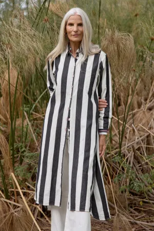 Natalia Shirt Dress in Harbour Lines Adrift