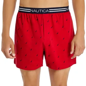 Nautica Mens Stretch Sail Print Knit Boxers