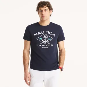 Nautica Mens Yacht Club Graphic T-Shirt