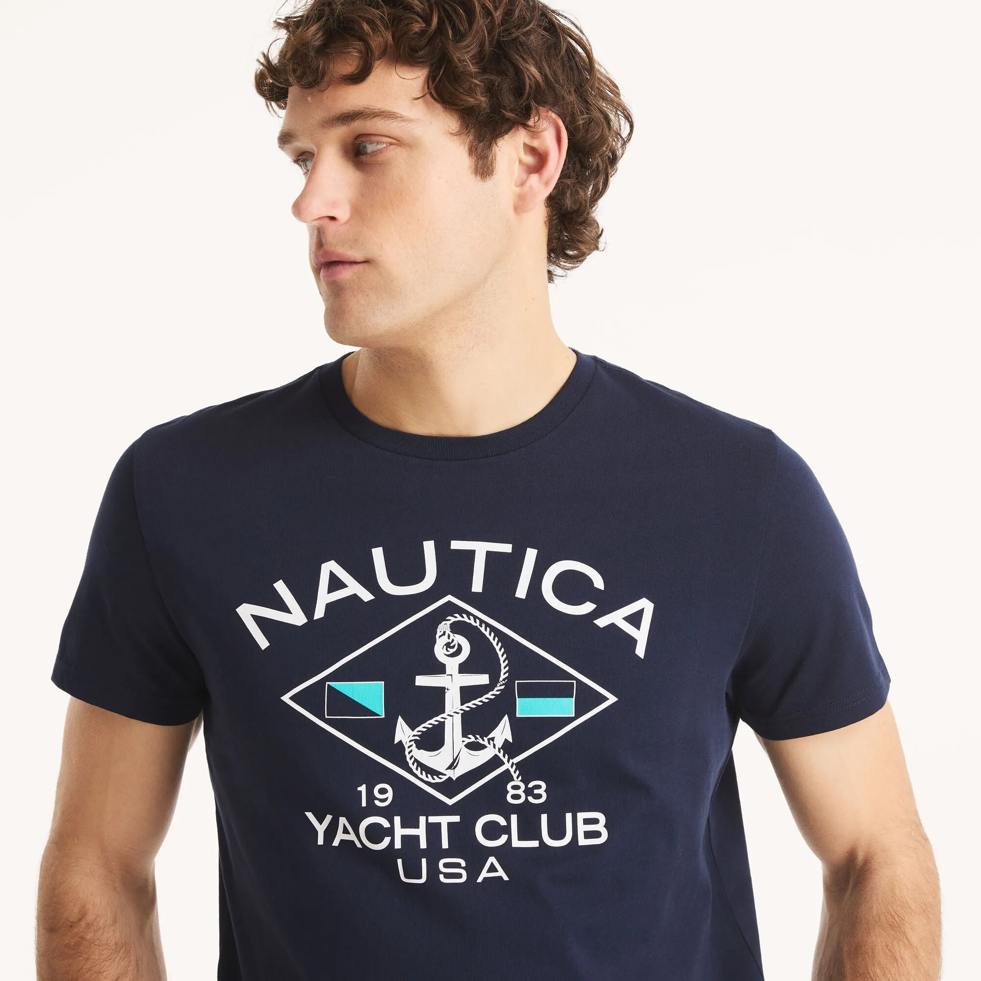 Nautica Mens Yacht Club Graphic T-Shirt