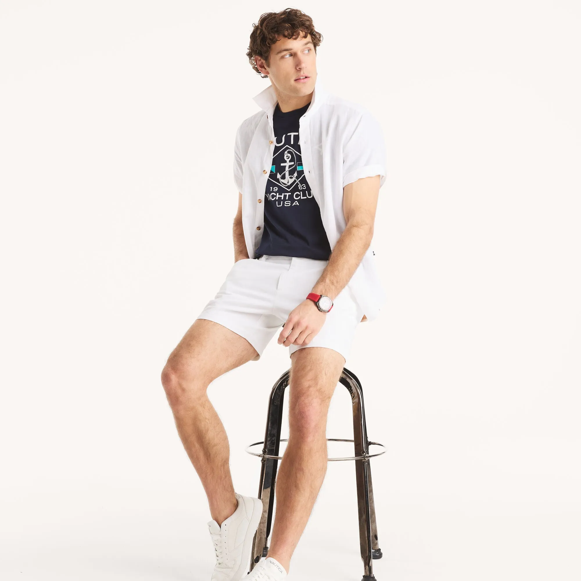 Nautica Mens Yacht Club Graphic T-Shirt