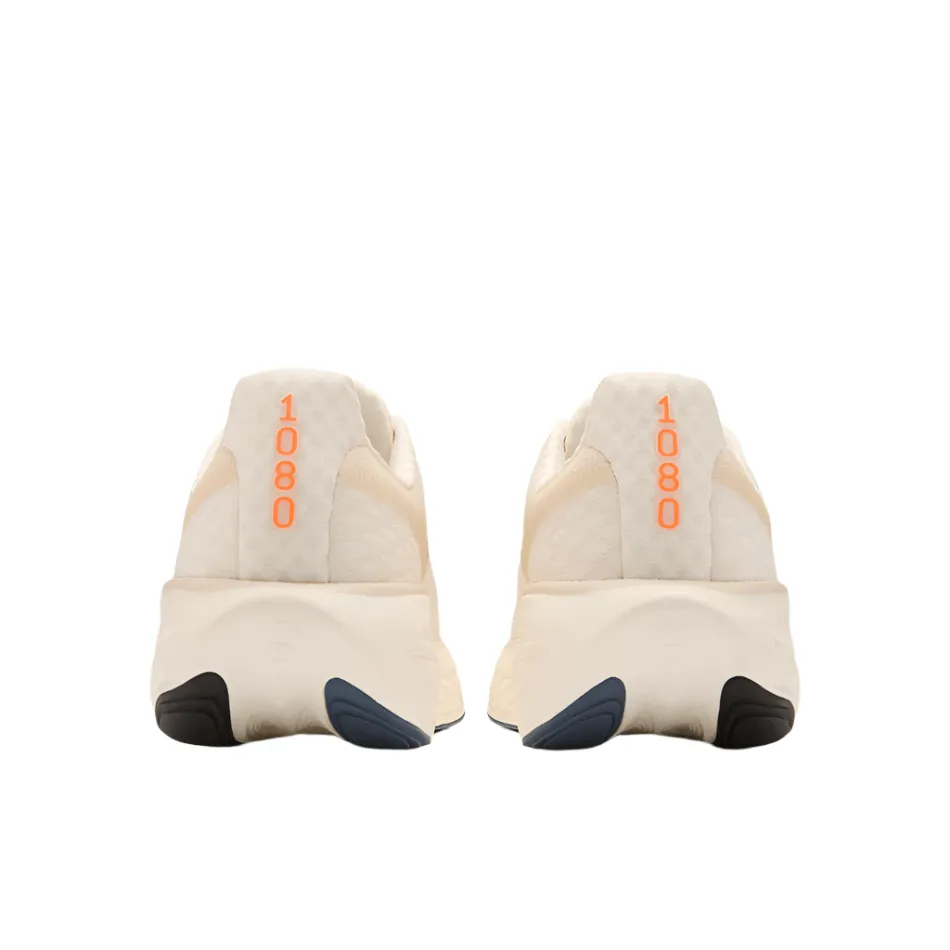 New Balance Men's Fresh Foam X 1080 v14 Running Shoes in Sea Salt/Vintage Indigo/Hot Mango SS25